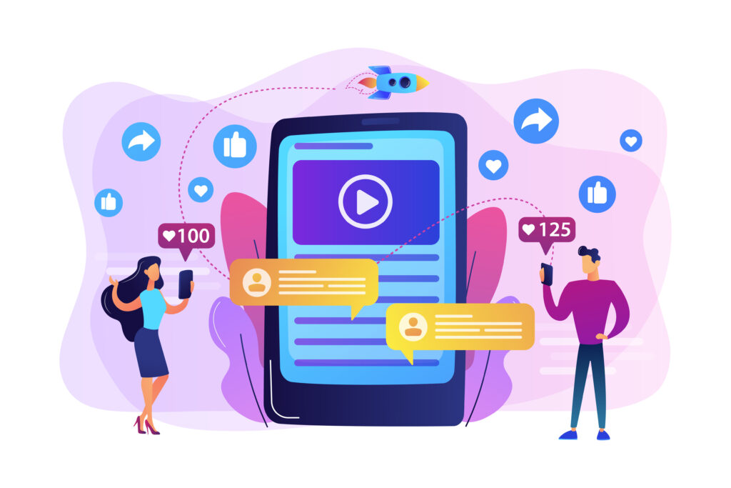 YouTube, TikTok und Instagram for businessses